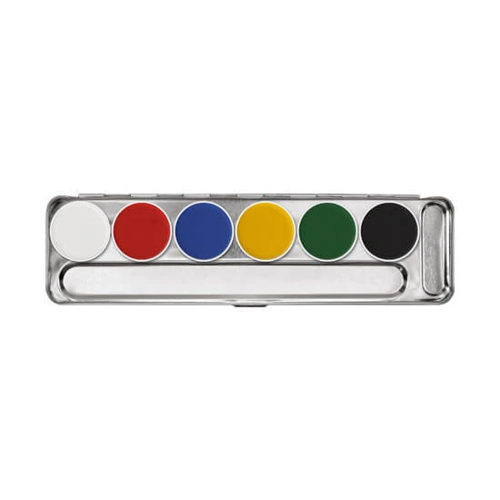 Kryolan Professional Make-Up Kryolan Aquacolor 6 Color Palette Standard "A" 1 Kryolan Professional Make-Up Kryolan Aquacolor 6 Color Palette Standard "A"