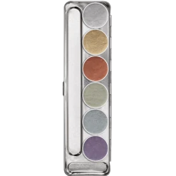 Kryolan Aquacolor Metallic Palette 6 Colors