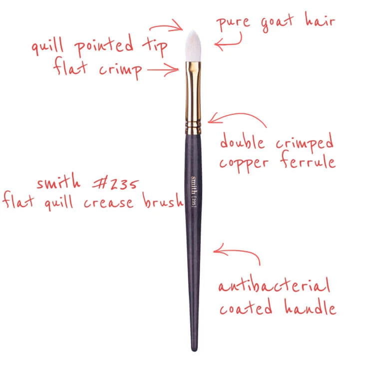Smith Cosmetics 235 Flat Quill Crease Brush 3 Smith Cosmetics 235 Flat Quill Crease Brush