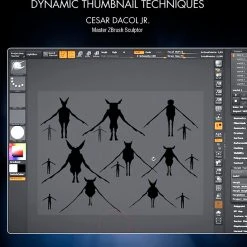 Stan Winston Studio Zbrush Design - Dynamic Thumbnail Techniques (DVD)