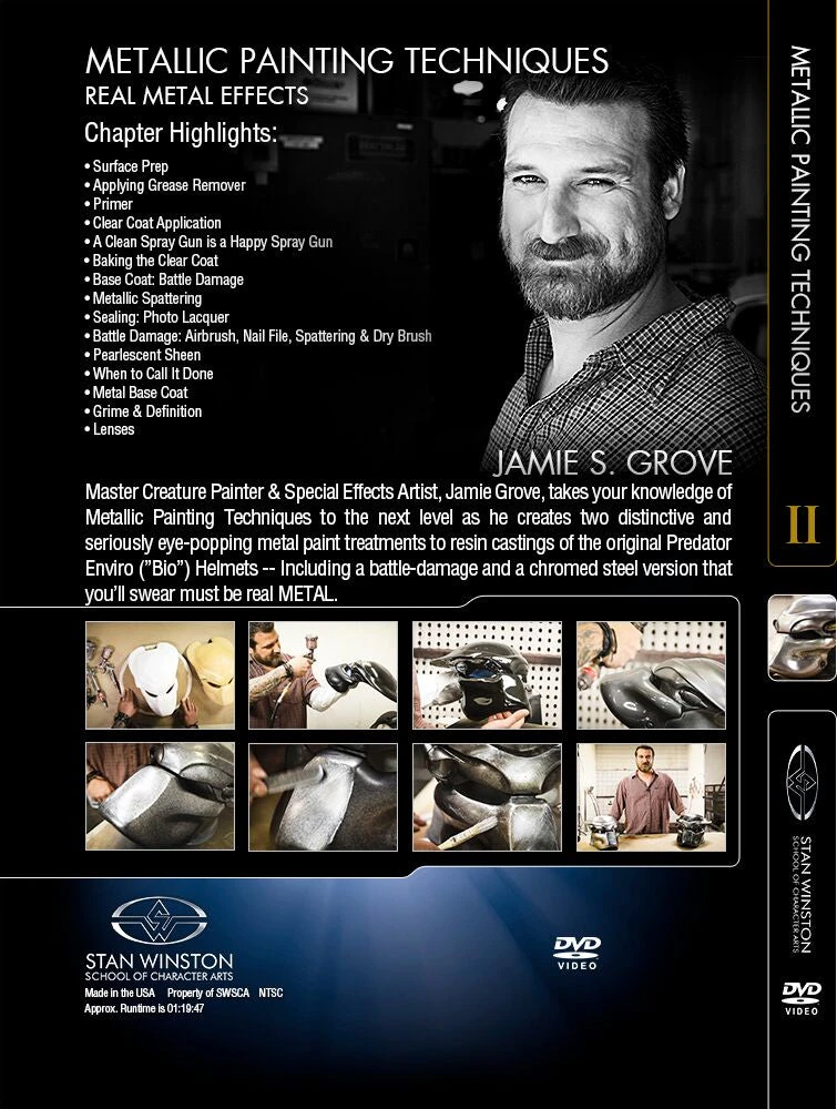 Stan Winston Studio Metallic Painting Techniques - Real Metal Effects (Predator) (DVD) 2 Stan Winston Studio Metallic Painting Techniques - Real Metal Effects (Predator) (DVD)