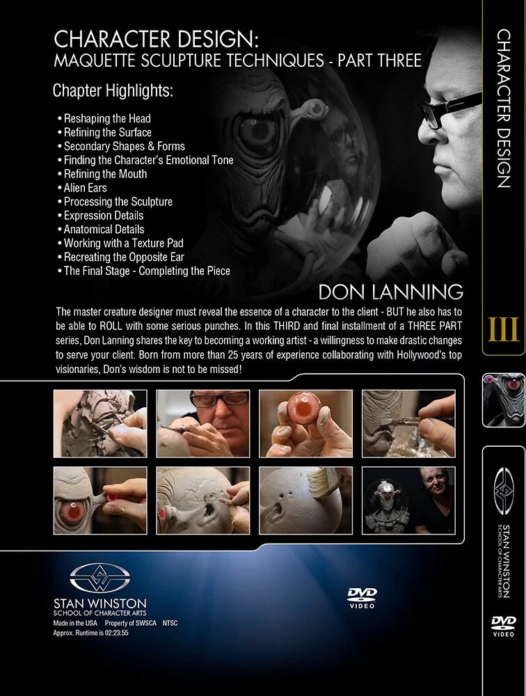 Kits & Tools Stan Winston Studio Character Design - Maquette Sculpture Techniques (DVD) 6 Kits & Tools Stan Winston Studio Character Design - Maquette Sculpture Techniques (DVD)