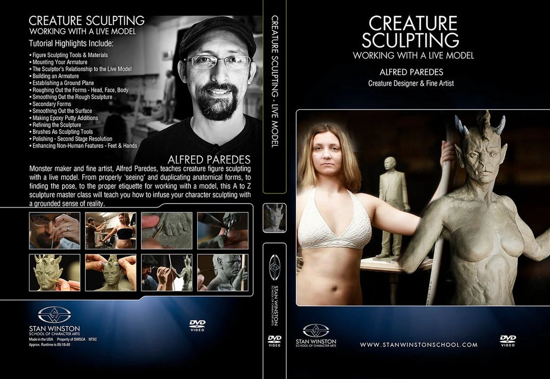 Stan Winston Studio Creature Sculpting - Working With A Live Model (DVD) 2 Stan Winston Studio Creature Sculpting - Working With A Live Model (DVD)