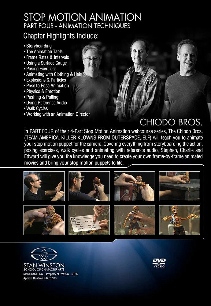 Kits & Tools Stan Winston Studio Stop Motion Animation (DVD) 8 Kits & Tools Stan Winston Studio Stop Motion Animation (DVD)