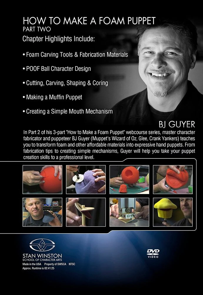 Stan Winston Studio How To Make A Foam Puppet (DVD) Kits & Tools 4 Stan Winston Studio How To Make A Foam Puppet (DVD) Kits & Tools
