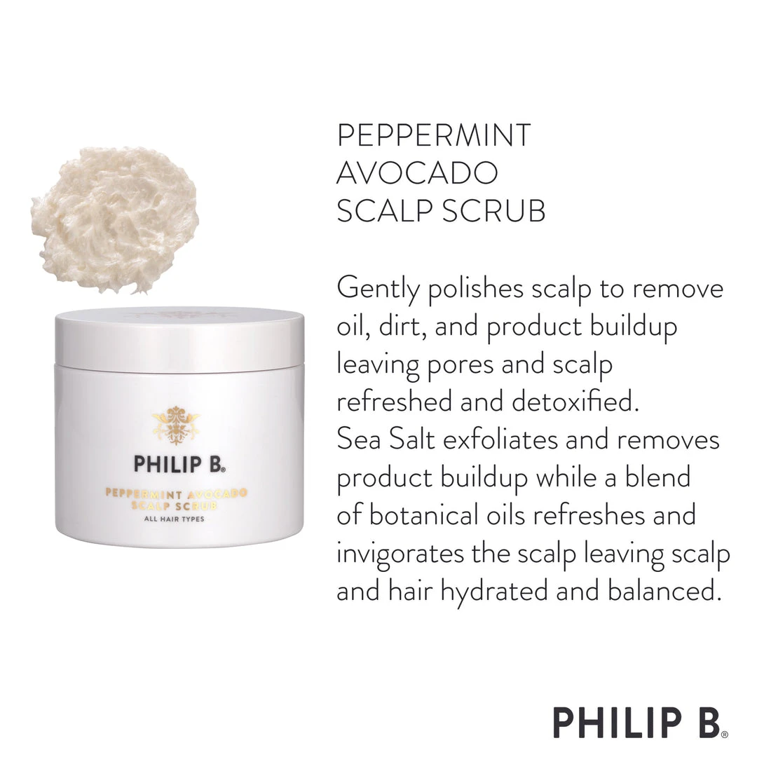 Philip B Peppermint Avocado Scalp Scrub Dullness 2 Philip B Peppermint Avocado Scalp Scrub Dullness