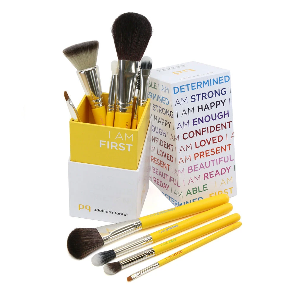 Bdellium Tools Studio I AM FIRST 10pc. Brush Set With Brush Holder (2nd Edition) Kits & Tools 1 Bdellium Tools Studio I AM FIRST 10pc. Brush Set With Brush Holder (2nd Edition) Kits & Tools