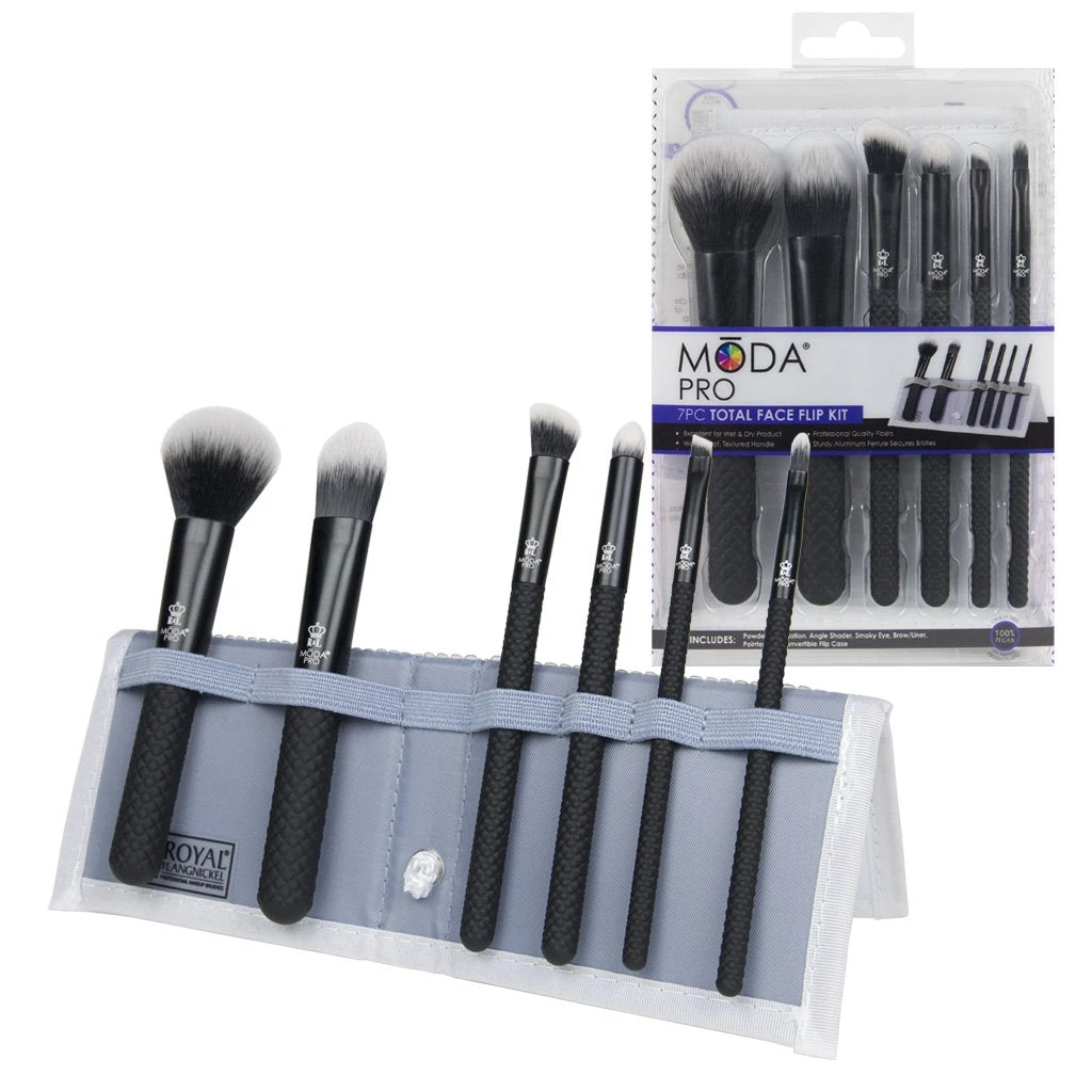 Royal And Langnickel MODA Pro 7pc Total Face Flip Kit Kits & Tools 1 Royal And Langnickel MODA Pro 7pc Total Face Flip Kit Kits & Tools