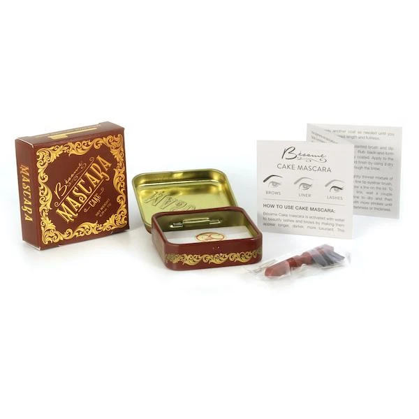 Eyes Besame Cosmetics Brown Cake Mascara 1920 2 Eyes Besame Cosmetics Brown Cake Mascara 1920