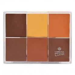 MAQ Pro Maqpro 6-color Fard Creme Foundation Palette Face