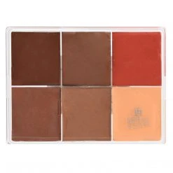 MAQ Pro Maqpro 6-color Fard Creme Foundation Palette Face