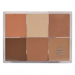 MAQ Pro Maqpro 6-color Fard Creme Foundation Palette Face