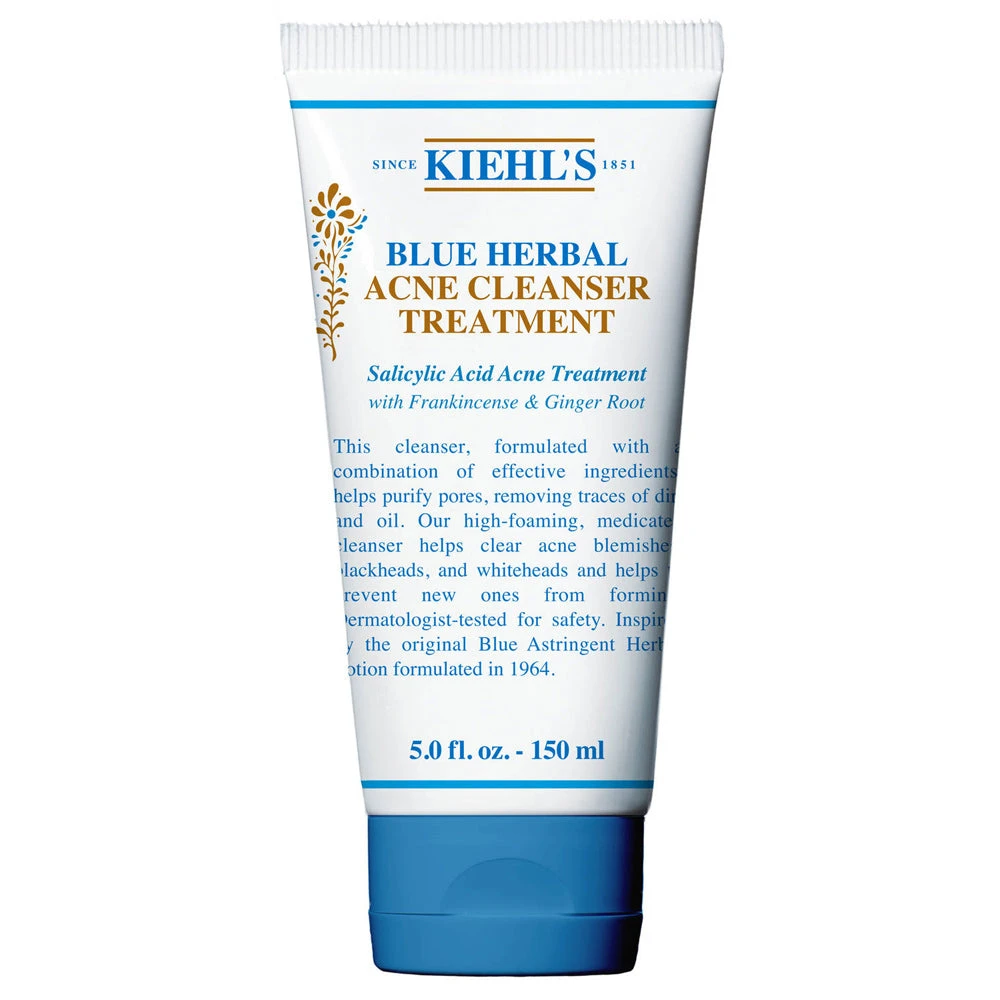 Kiehl's Since 1851 Blue Herbal Acne Cleanser Treatment Skincare 1 Kiehl's Since 1851 Blue Herbal Acne Cleanser Treatment Skincare
