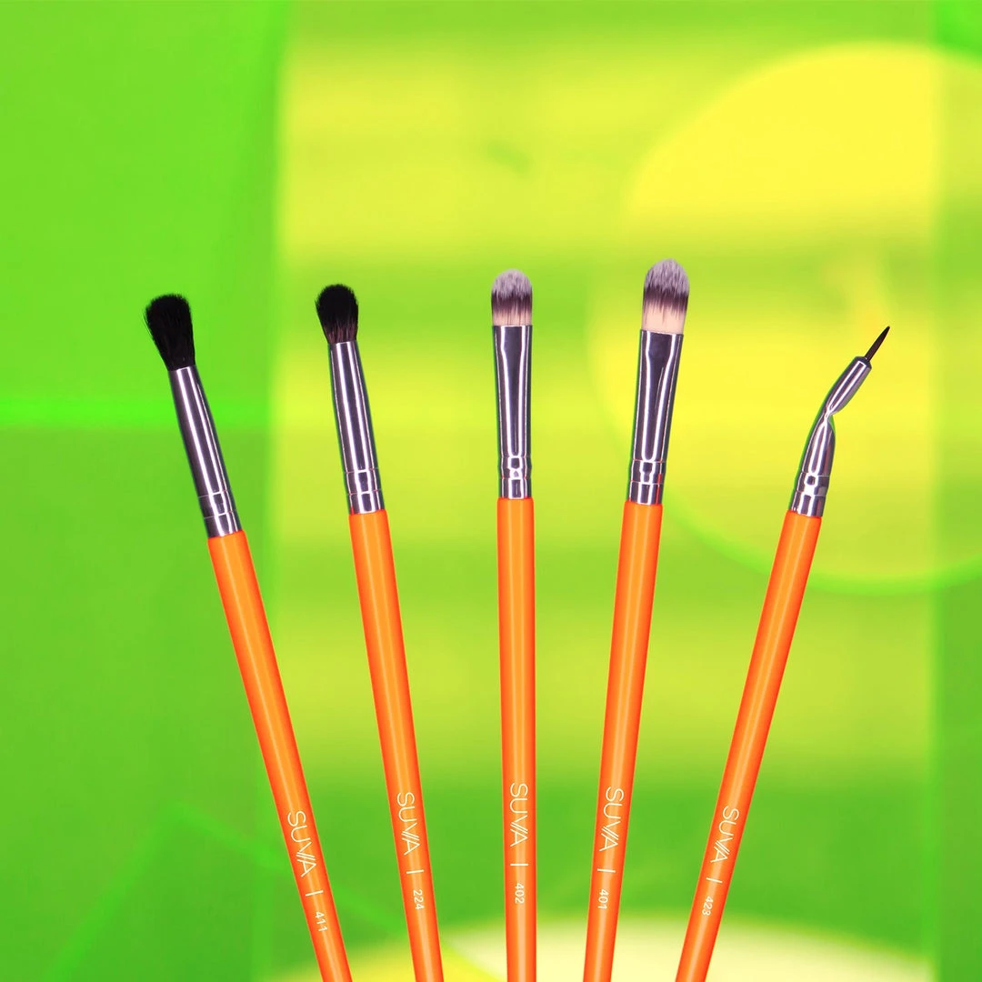 SUVA Beauty Neon Brush Set (10 Eye Brushes) Kits & Tools 3 SUVA Beauty Neon Brush Set (10 Eye Brushes) Kits & Tools
