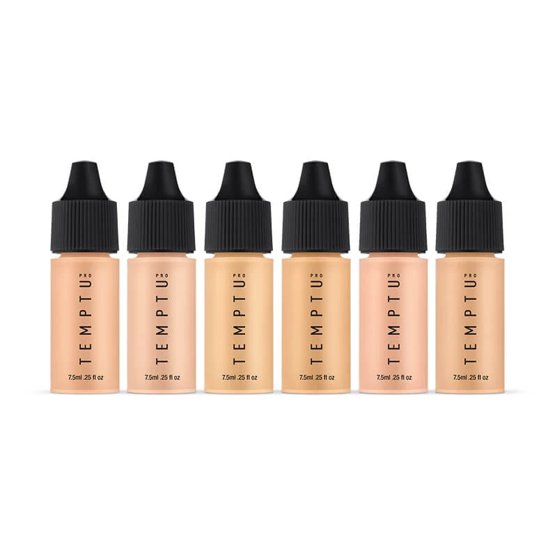 Temptu Perfect Canvas Hydra Lock Airbrush Foundation 6-pack Light/Medium Face 1 Temptu Perfect Canvas Hydra Lock Airbrush Foundation 6-pack Light/Medium Face