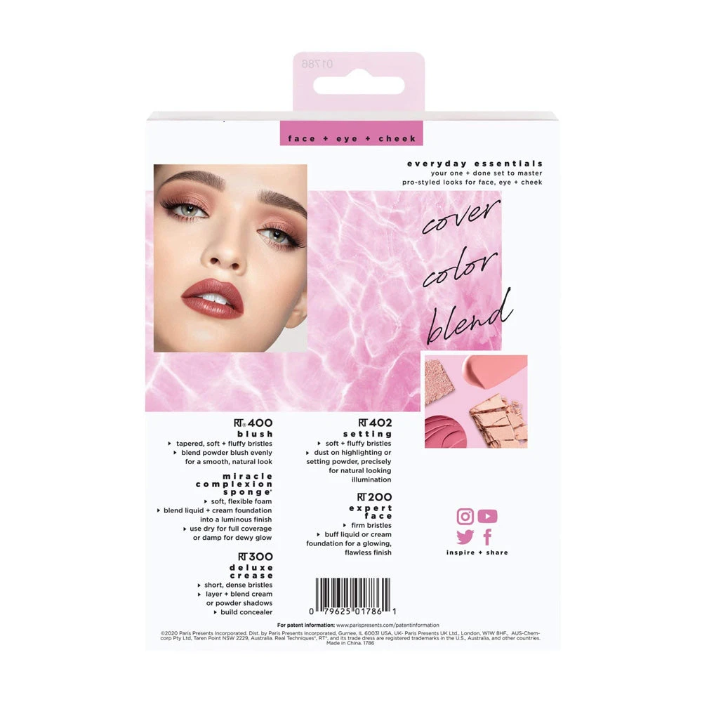 Kits & Tools Real Techniques Everyday Essentials Brush Set 4 Kits & Tools Real Techniques Everyday Essentials Brush Set