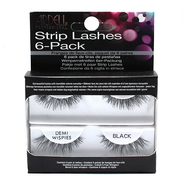 Ardell Lashes Ardell Professional Strip Lashes 6 Pack Demi Wispies - Black (60066) Eyes 1 Ardell Lashes Ardell Professional Strip Lashes 6 Pack Demi Wispies - Black (60066) Eyes