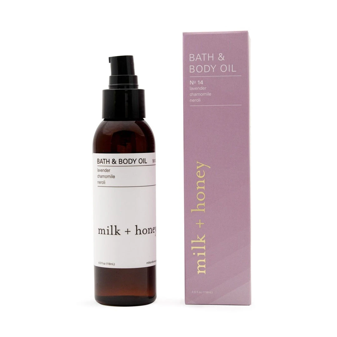Milk + Honey Bath & Body Oil No. 14 (Lavender, Chamomile, Neroli) 4 Oz Skincare 1 Milk + Honey Bath & Body Oil No. 14 (Lavender, Chamomile, Neroli) 4 Oz Skincare