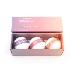 Milk + Honey Bath Bomb Trio New