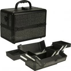 Kits & Tools Just Case 4-Tiers Expandable Trays Makeup Case - Black Krystal (C0211KLAB)