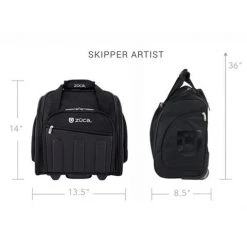 Zuca Black Skipper Artist Bag