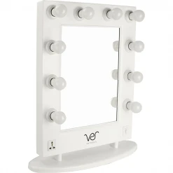 Kits & Tools Just Case Ver Beauty LED Light Vanity Mirror W/Dimmer (VMR4512-PPWH White)